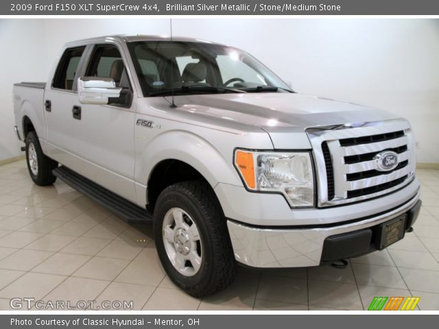 2009 Ford F150 XLT SuperCrew 4x4 in Brilliant Silver Metallic