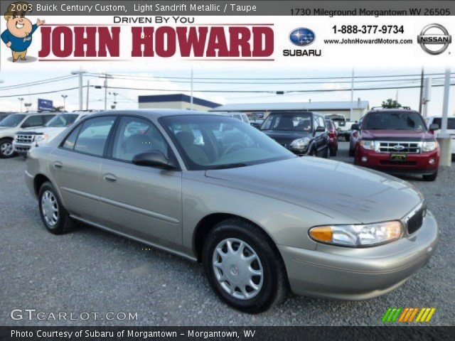 2003 Buick Century Custom in Light Sandrift Metallic