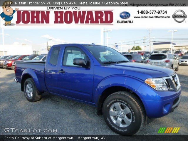 2013 Nissan Frontier SV V6 King Cab 4x4 in Metallic Blue