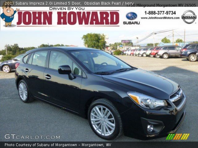 2013 Subaru Impreza 2.0i Limited 5 Door in Obsidian Black Pearl