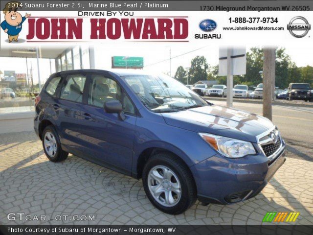 2014 Subaru Forester 2.5i in Marine Blue Pearl