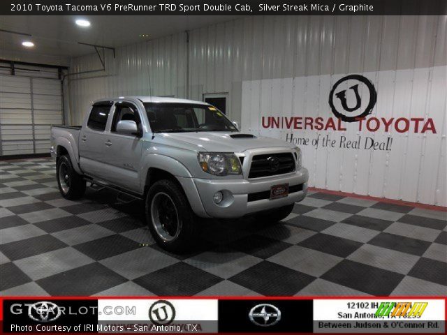 2010 Toyota Tacoma V6 PreRunner TRD Sport Double Cab in Silver Streak Mica