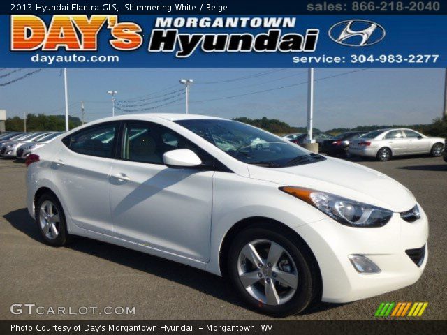 2013 Hyundai Elantra GLS in Shimmering White