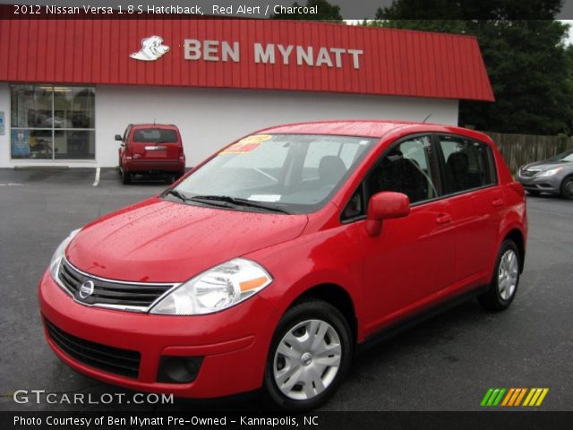 2012 Nissan Versa 1.8 S Hatchback in Red Alert