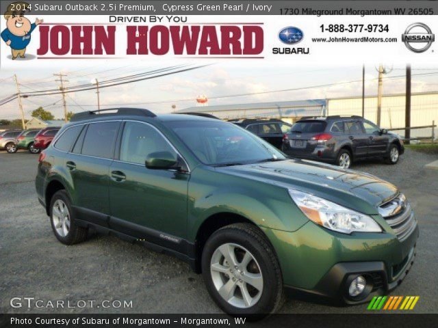 2014 Subaru Outback 2.5i Premium in Cypress Green Pearl