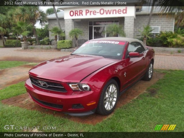 2012 Ford Mustang V6 Premium Convertible in Red Candy Metallic