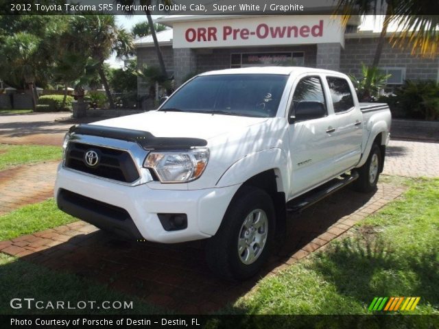 2012 Toyota Tacoma SR5 Prerunner Double Cab in Super White