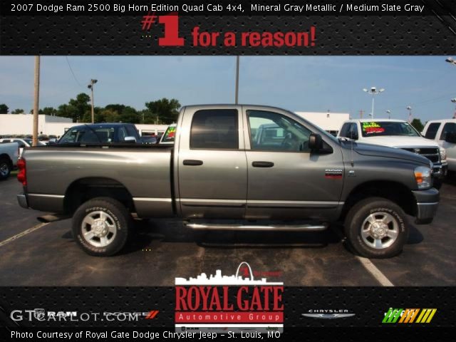 2007 Dodge Ram 2500 Big Horn Edition Quad Cab 4x4 in Mineral Gray Metallic