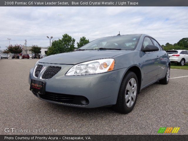2008 Pontiac G6 Value Leader Sedan in Blue Gold Crystal Metallic