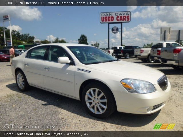 2008 Buick Lucerne CXS in White Diamond Tricoat