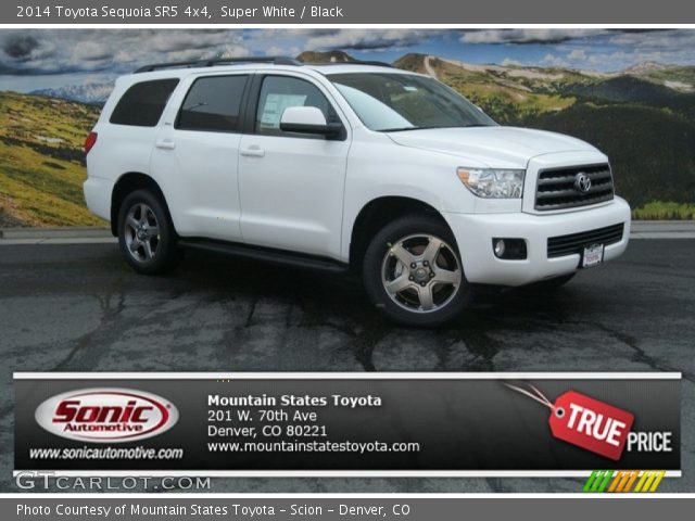 2014 Toyota Sequoia SR5 4x4 in Super White