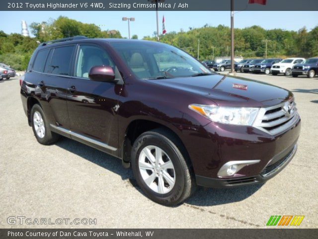2012 Toyota Highlander V6 4WD in Sizzling Crimson Mica