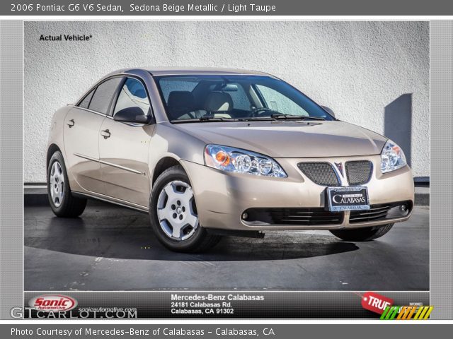 2006 Pontiac G6 V6 Sedan in Sedona Beige Metallic
