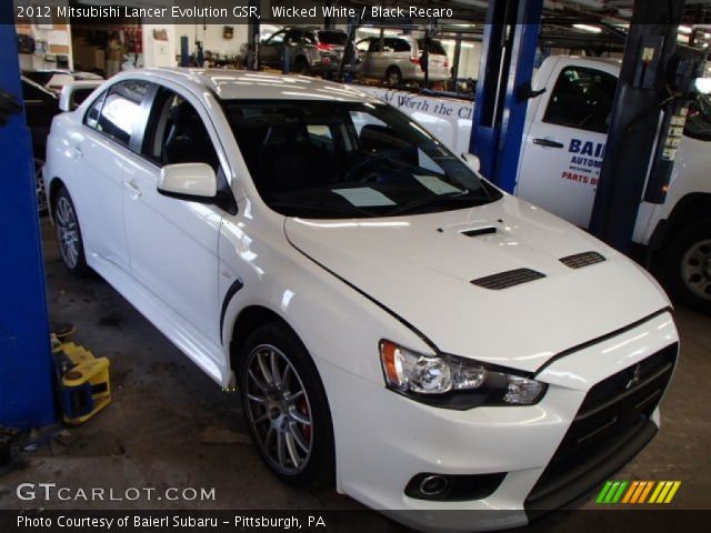 2012 Mitsubishi Lancer Evolution GSR in Wicked White