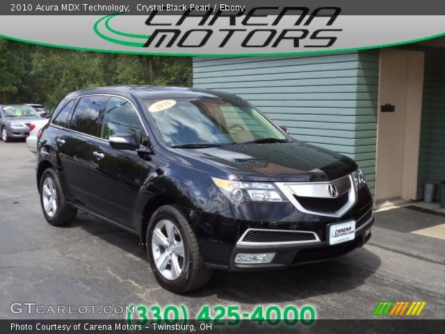 2010 Acura MDX Technology in Crystal Black Pearl