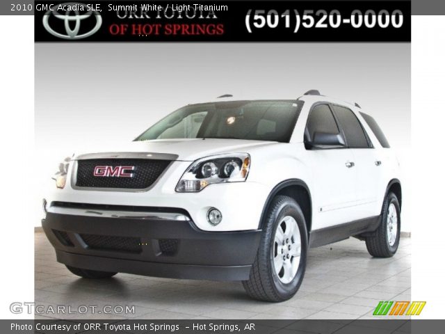 2010 GMC Acadia SLE in Summit White
