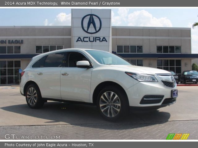 2014 Acura MDX Technology in White Diamond Pearl