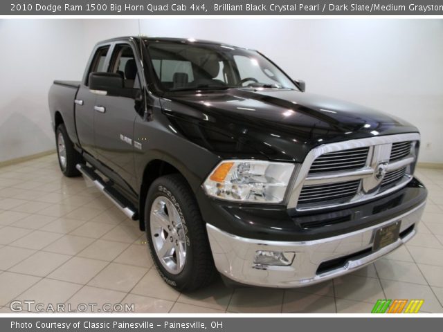2010 Dodge Ram 1500 Big Horn Quad Cab 4x4 in Brilliant Black Crystal Pearl