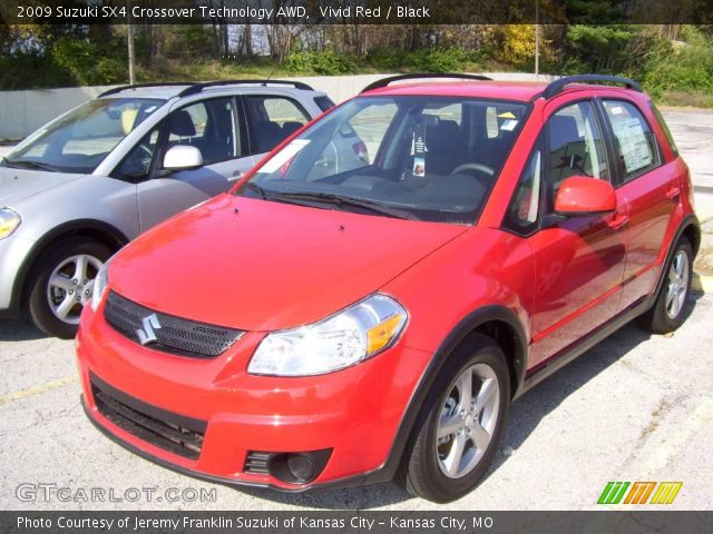 2009 Suzuki SX4 Crossover Technology AWD in Vivid Red