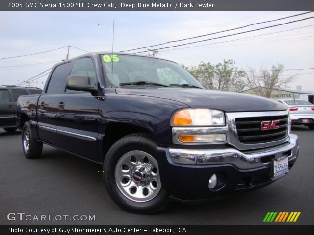2005 GMC Sierra 1500 SLE Crew Cab in Deep Blue Metallic