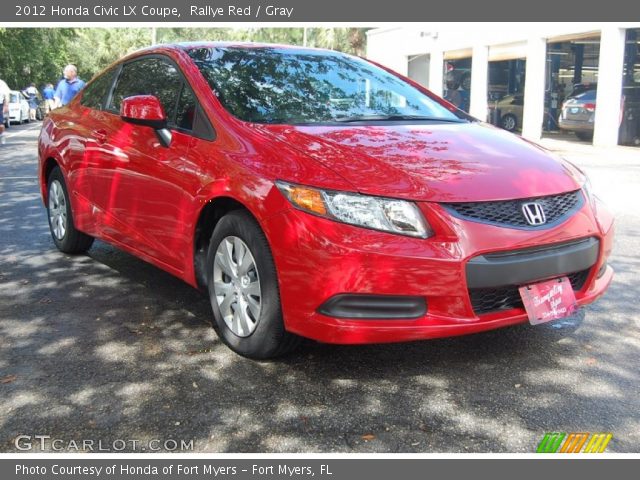 2012 Honda Civic LX Coupe in Rallye Red