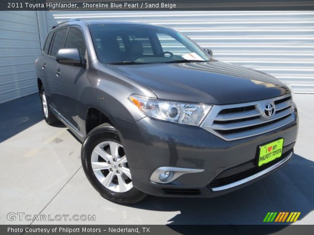 2011 Toyota Highlander  in Shoreline Blue Pearl