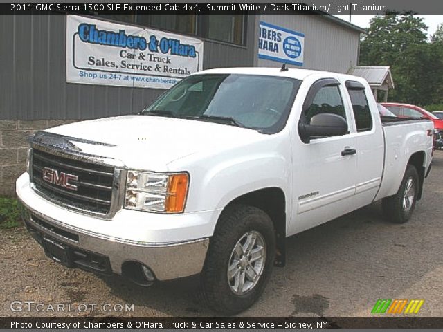 2011 GMC Sierra 1500 SLE Extended Cab 4x4 in Summit White