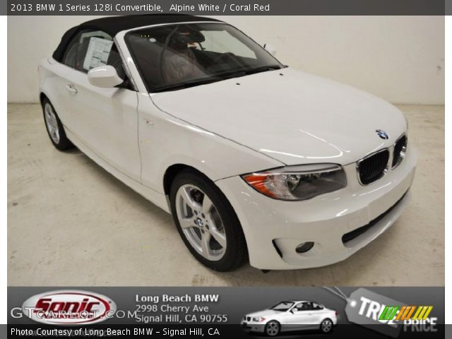 2013 BMW 1 Series 128i Convertible in Alpine White