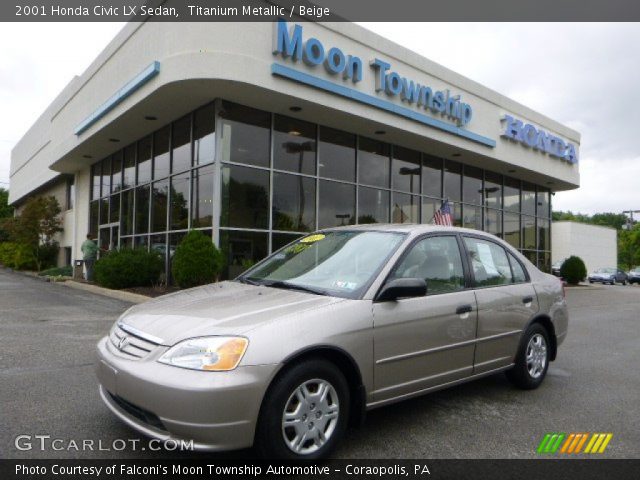 2001 Honda Civic LX Sedan in Titanium Metallic