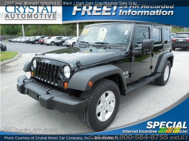 2007 Jeep Wrangler Unlimited X in Black