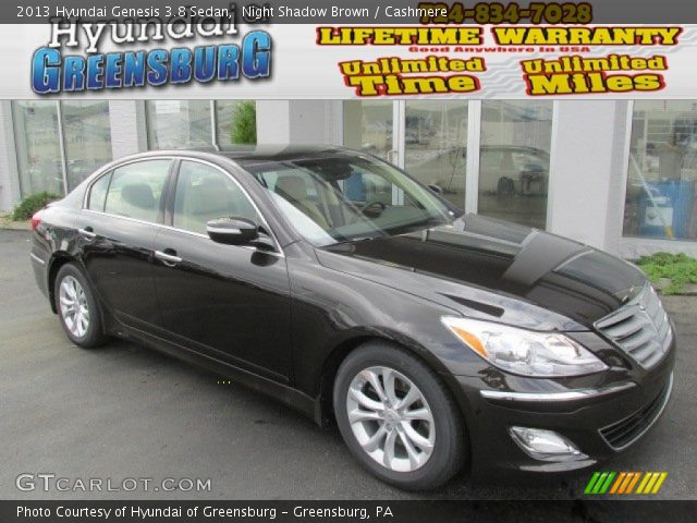 2013 Hyundai Genesis 3.8 Sedan in Night Shadow Brown