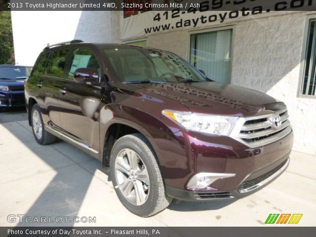 2013 Toyota Highlander Limited 4WD in Sizzling Crimson Mica