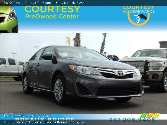 2012 Toyota Camry LE in Magnetic Gray Metallic