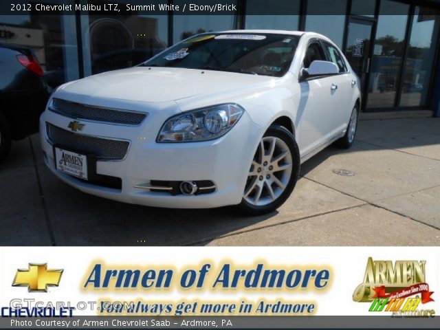 2012 Chevrolet Malibu LTZ in Summit White