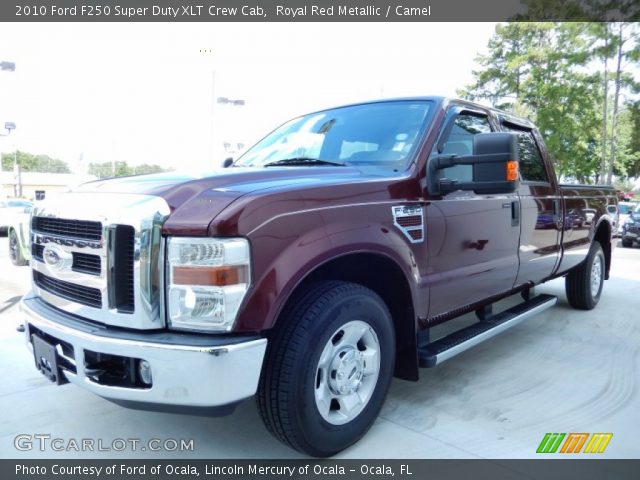 2010 Ford F250 Super Duty XLT Crew Cab in Royal Red Metallic