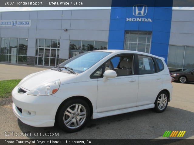 2007 Honda Fit Sport in Taffeta White