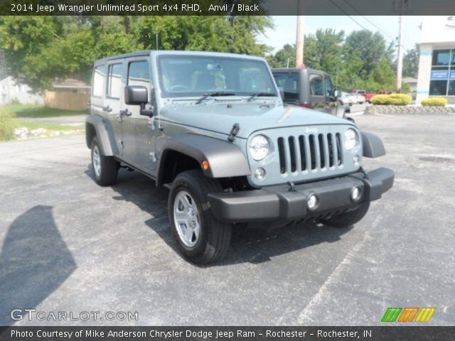 2014 Jeep Wrangler Unlimited Sport 4x4 RHD in Anvil