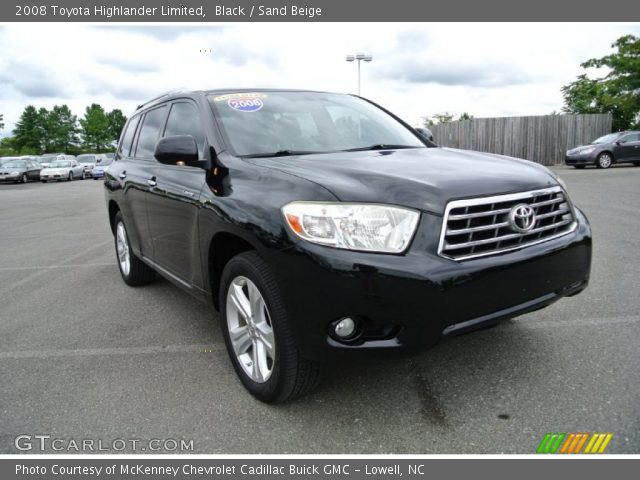 2008 Toyota Highlander Limited in Black