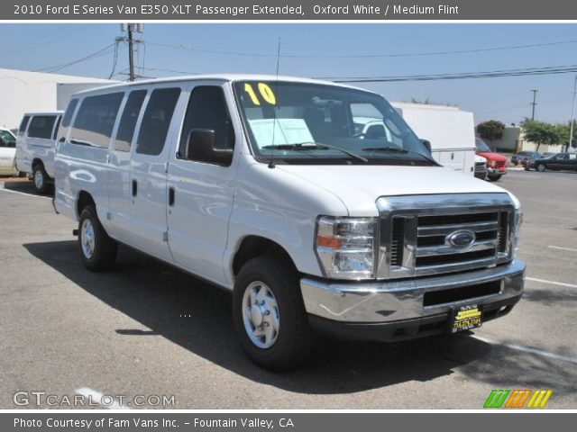 2010 Ford E Series Van E350 XLT Passenger Extended in Oxford White