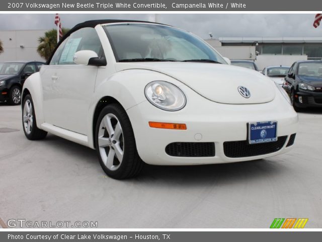 2007 Volkswagen New Beetle Triple White Convertible in Campanella White