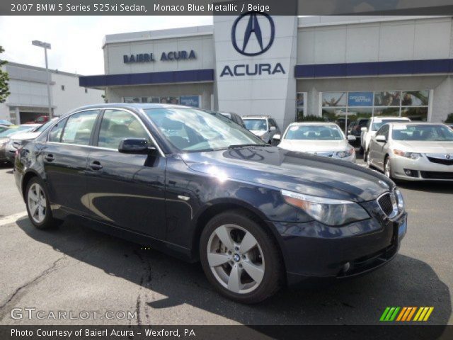 2007 BMW 5 Series 525xi Sedan in Monaco Blue Metallic