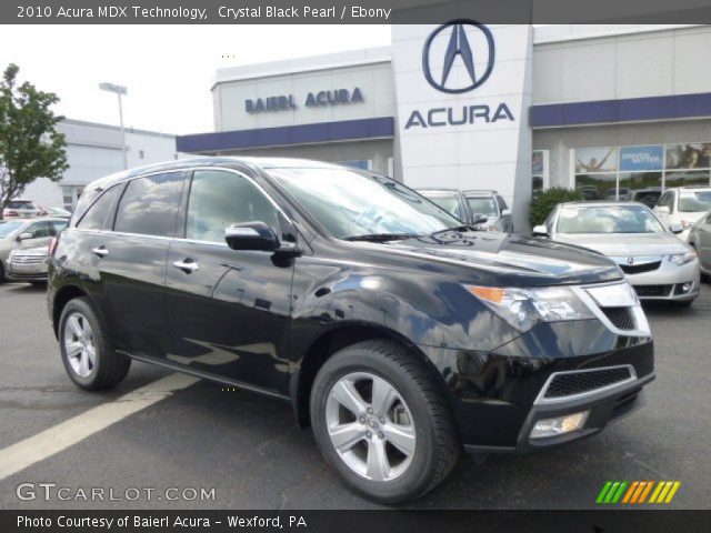 2010 Acura MDX Technology in Crystal Black Pearl