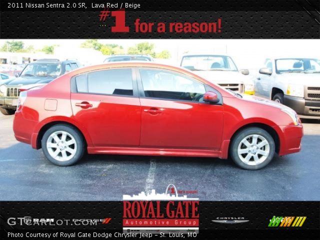 2011 Nissan Sentra 2.0 SR in Lava Red
