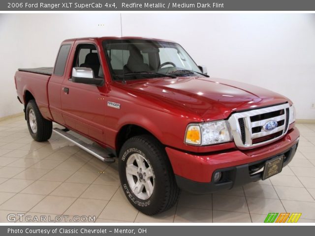 2006 Ford Ranger XLT SuperCab 4x4 in Redfire Metallic