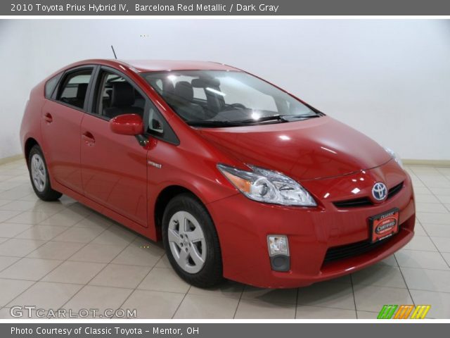 2010 Toyota Prius Hybrid IV in Barcelona Red Metallic