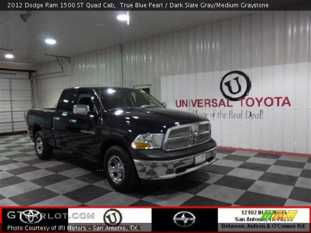 2012 Dodge Ram 1500 ST Quad Cab in True Blue Pearl