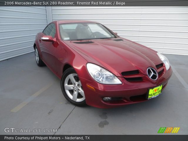 2006 Mercedes-Benz SLK 280 Roadster in Firemist Red Metallic