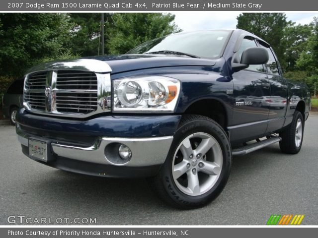 2007 Dodge Ram 1500 Laramie Quad Cab 4x4 in Patriot Blue Pearl