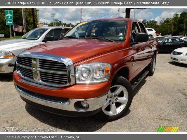2008 Dodge Ram 1500 Big Horn Edition Quad Cab in Sunburst Orange Pearl