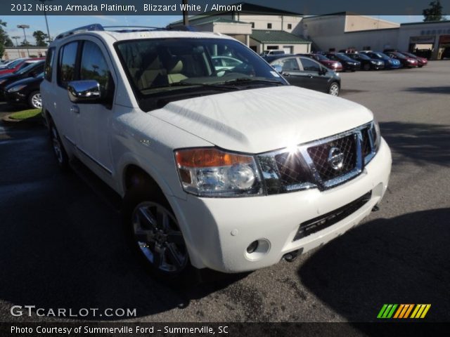 2012 Nissan Armada Platinum in Blizzard White